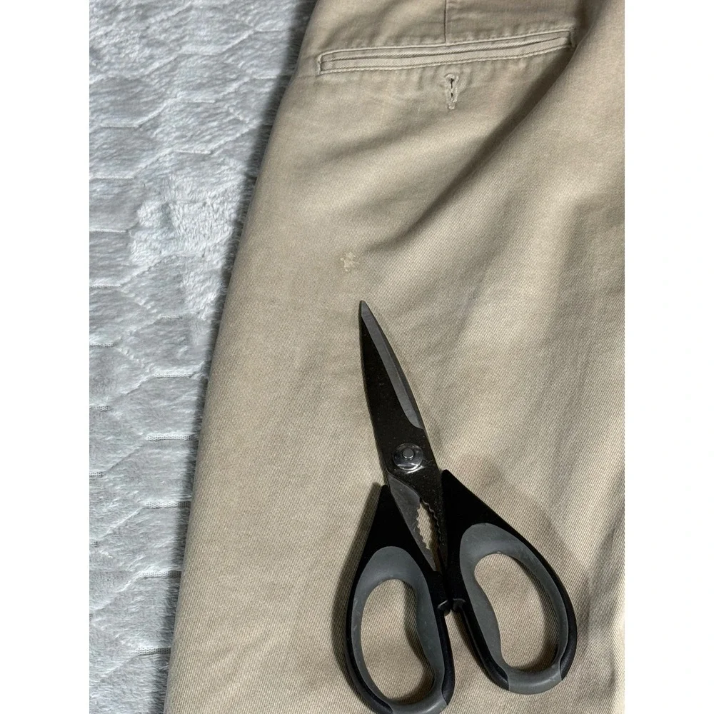 Vintage Polo Ralph Lauren Pleated Chino Pants Mens 35x31 Khaki Made in USA Tan